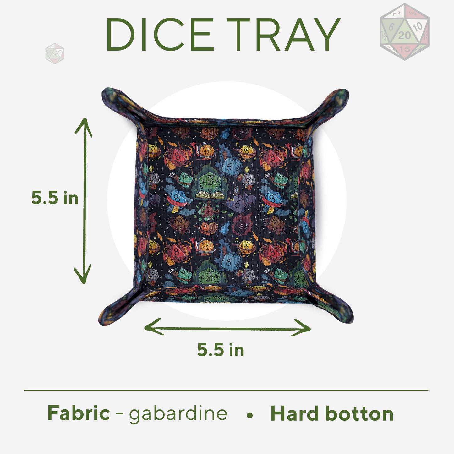 Collapsible dice tray | Best dnd gifts | Game Fancy