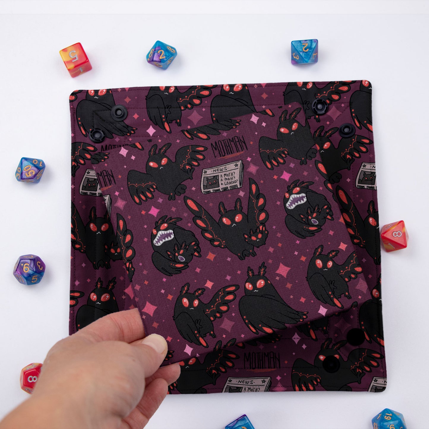 Mothman dice tray | Dungeons and Dragons gifts | Game Fancy