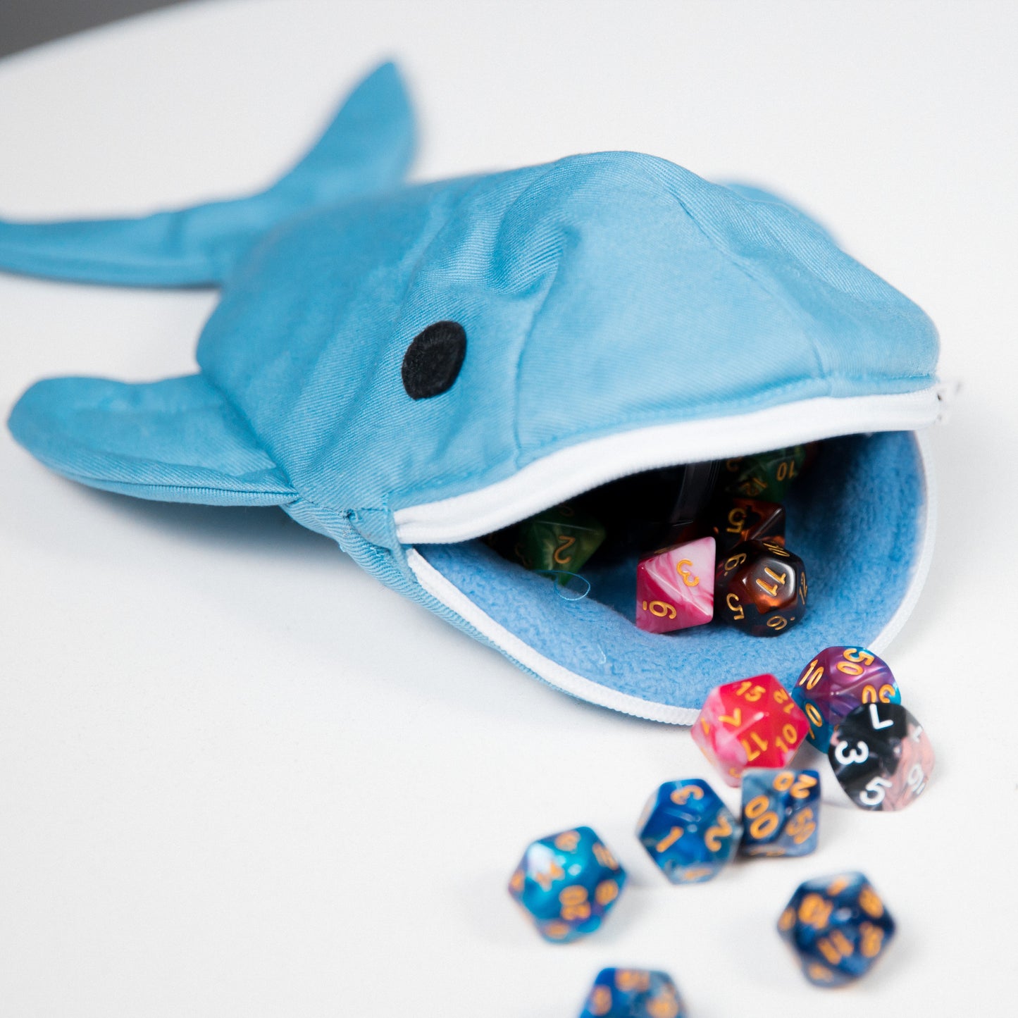 D and D Dice Holder, Blue whale dice bag, Nerdy gifts
