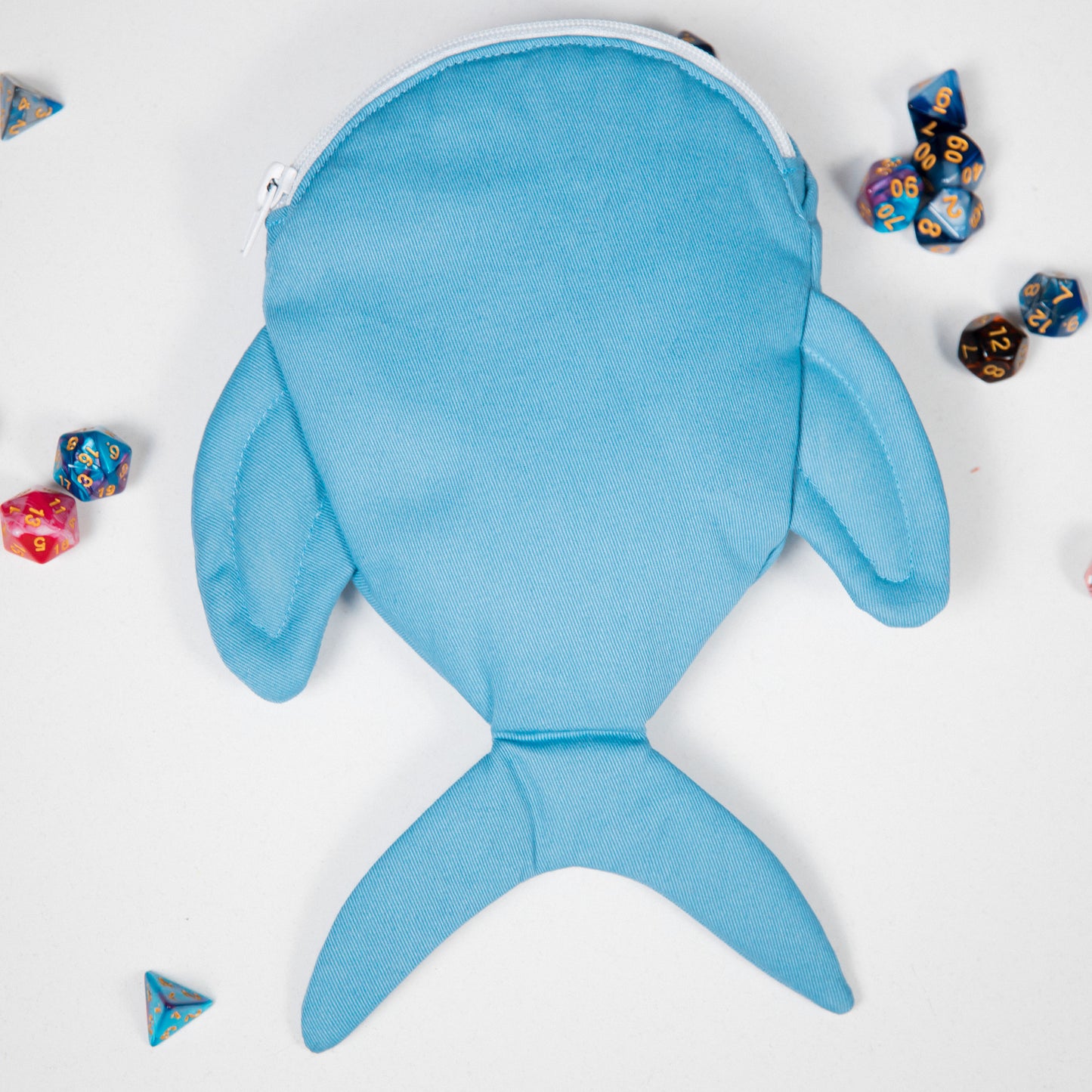 D and D Dice Holder, Blue whale dice bag, Nerdy gifts
