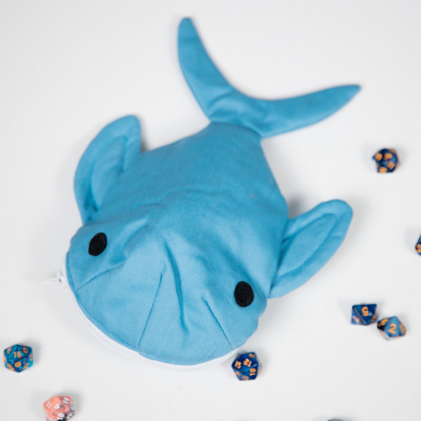 D and D Dice Holder, Blue whale dice bag, Nerdy gifts