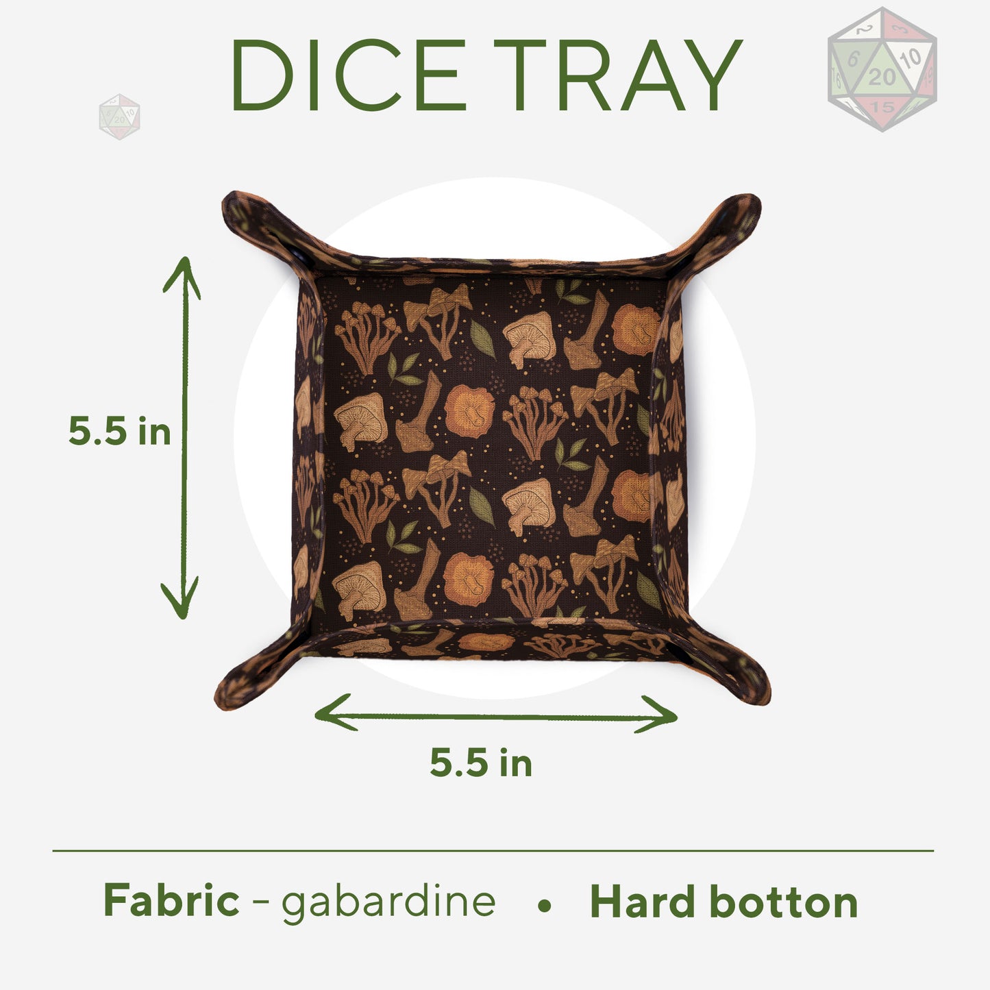 Dice tray mushroom | D&D gifts | Game Fancy