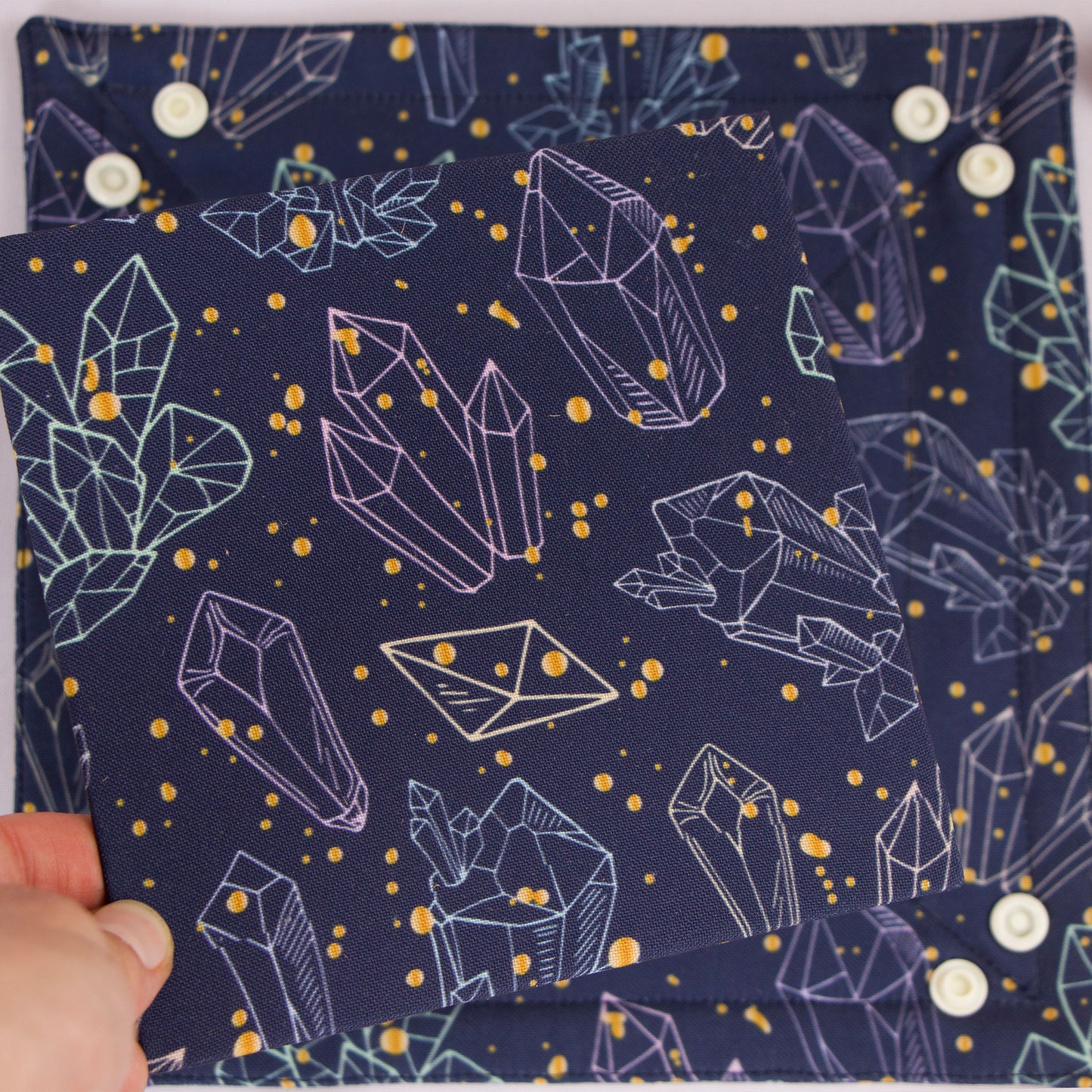 Crystal dice bag and tray set | DnD presents | Game Fancy