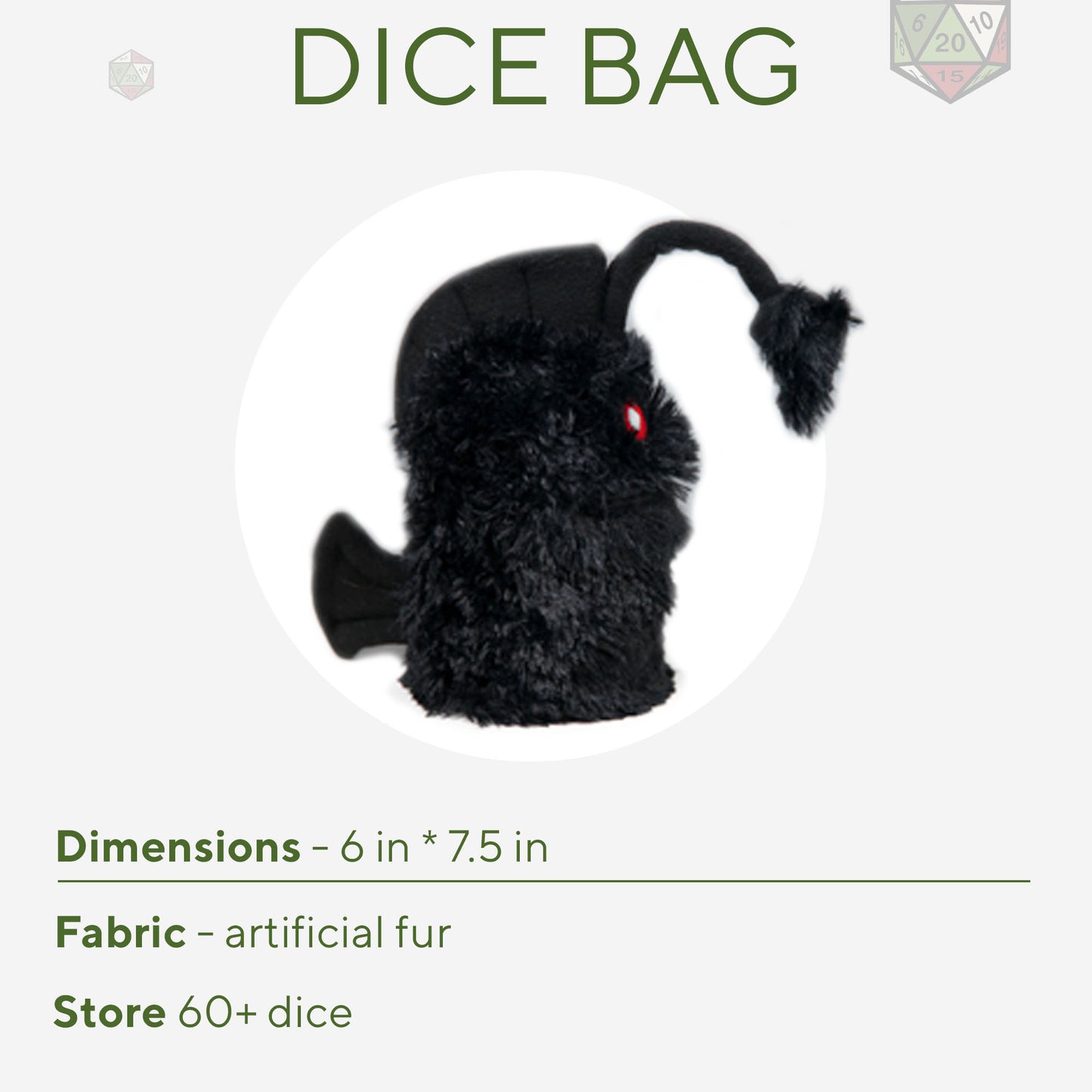 Lantern fish dice bag | Best dnd gifts | Game Fancy