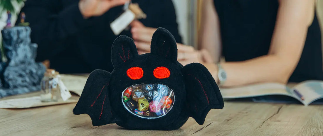 Mothman ITA dice bag with clear display window for pins and dice — GameFancy