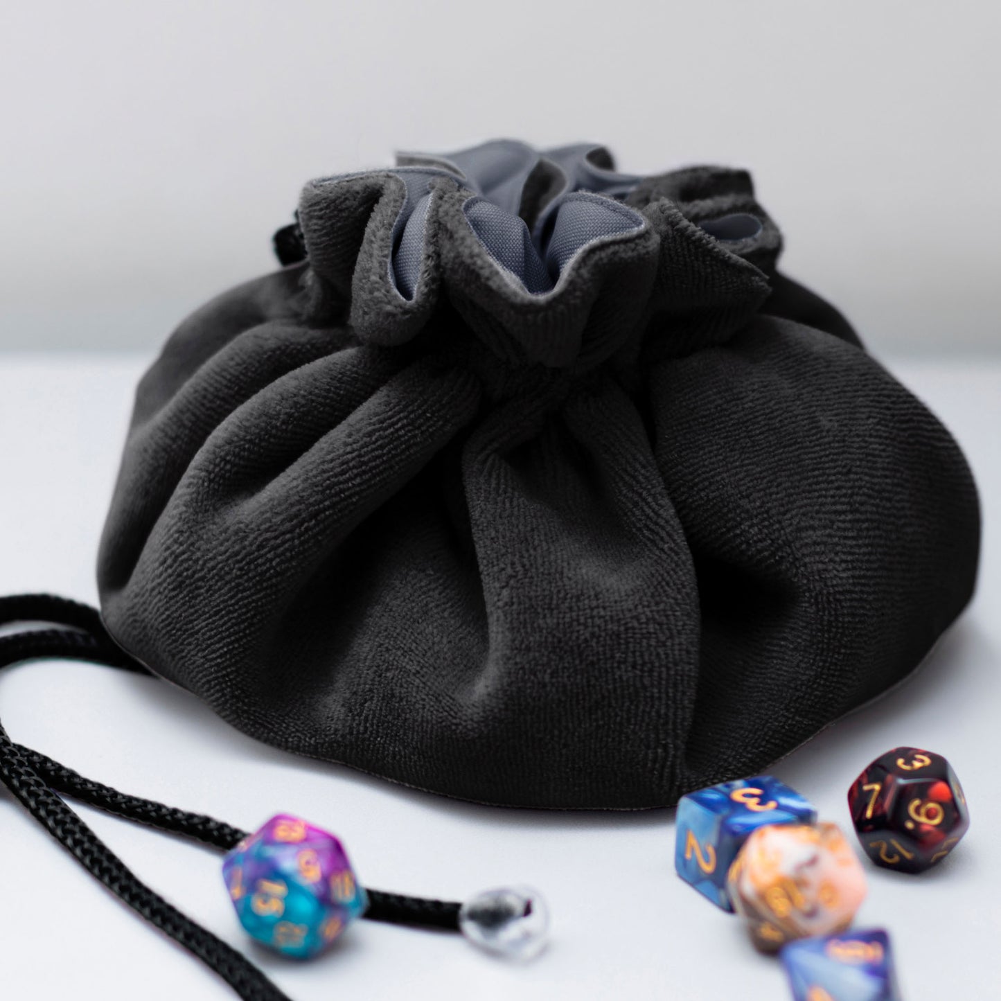 Crystal dice bag, Dnd dice bag occult, Dice bag pockets