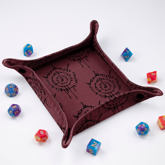 Dnd dice tray, Small dice rolling tray, D&D nerdy gifts