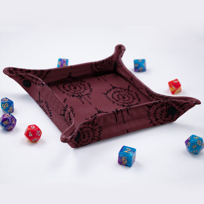 Dnd dice tray, Small dice rolling tray, D&D nerdy gifts