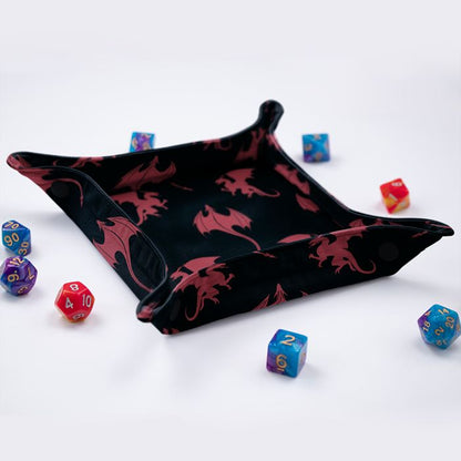 Side view of the Red Dragon dice tray showing the 1.2 inch sides