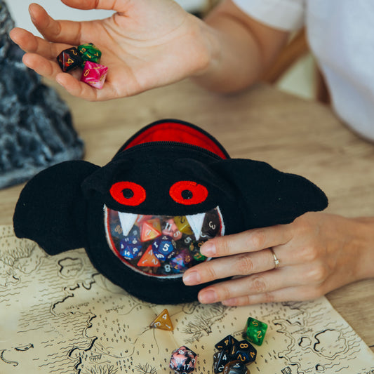 Mothman dice bag, Ita dice bag, D&D bag for dice