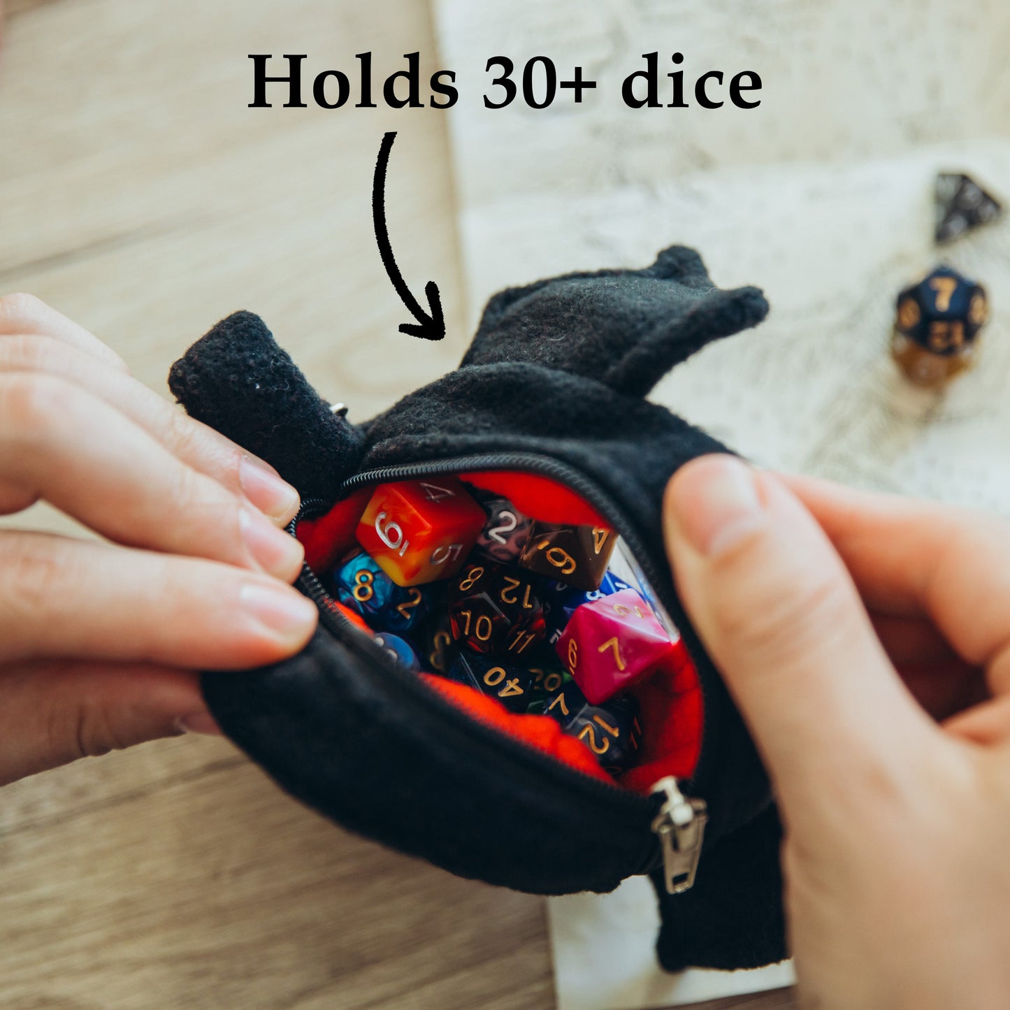 Coffin dice bag for her, Small dice ita bag, DnD nerdy gifts