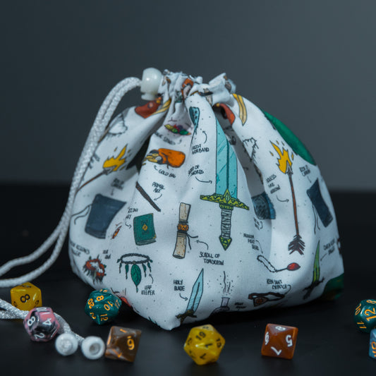 D&D dice bag of holding, Dnd dice bag with pockets