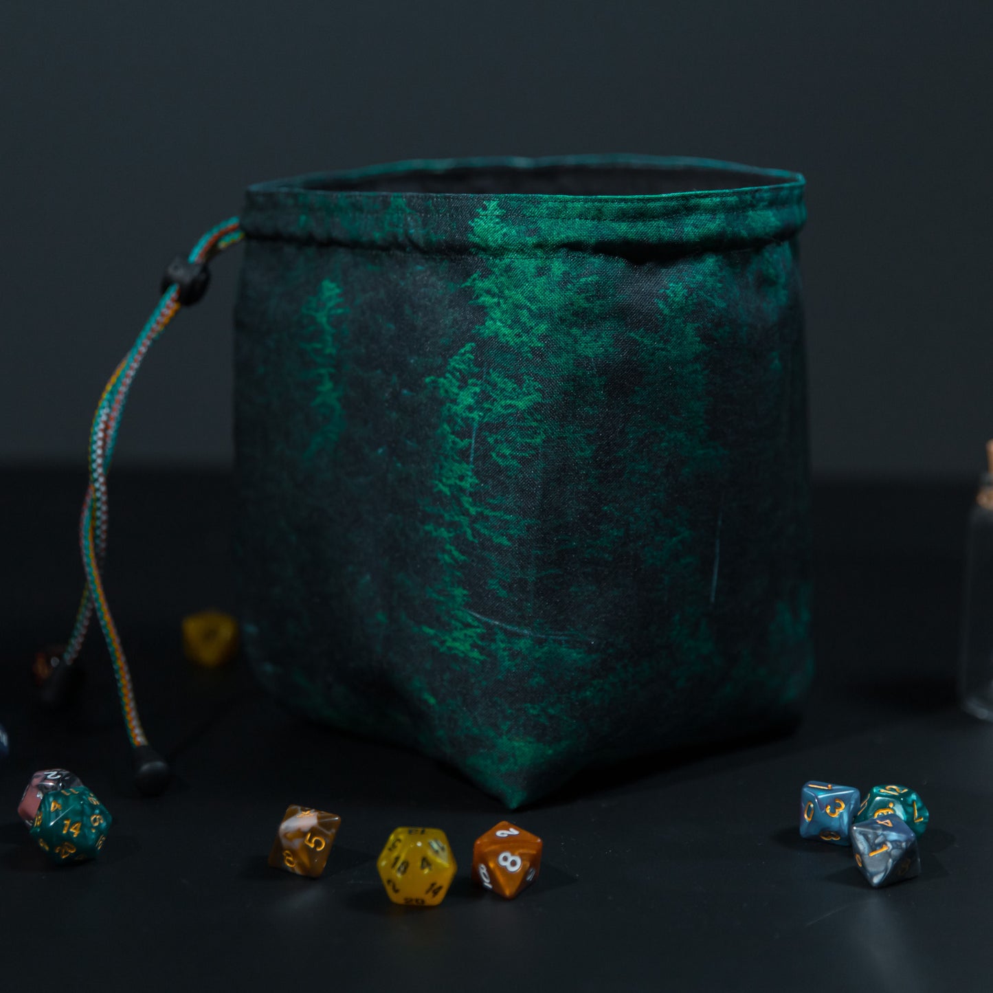 Dice bag druid, Larp dice bag dnd, Handmade dice bags