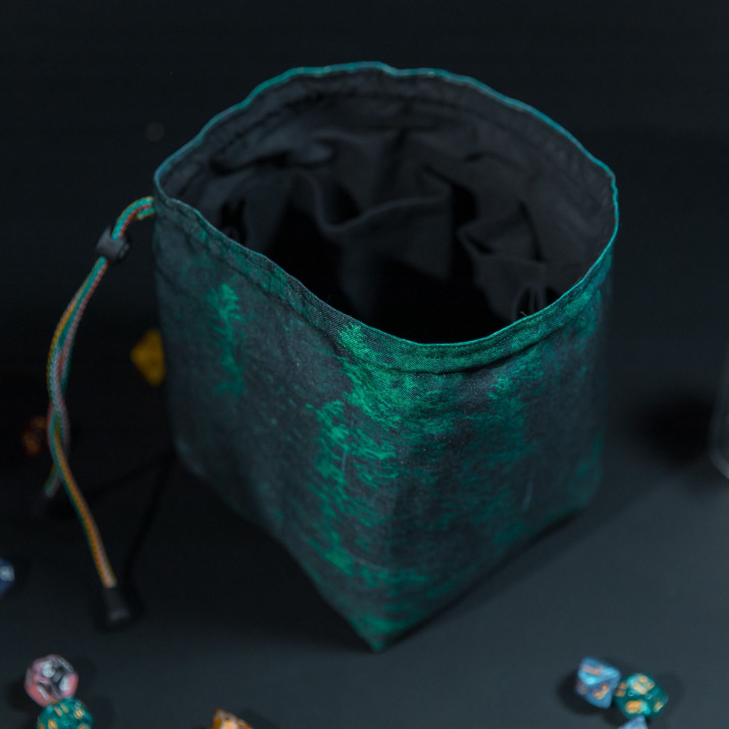 Dice bag druid, Larp dice bag dnd, Handmade dice bags