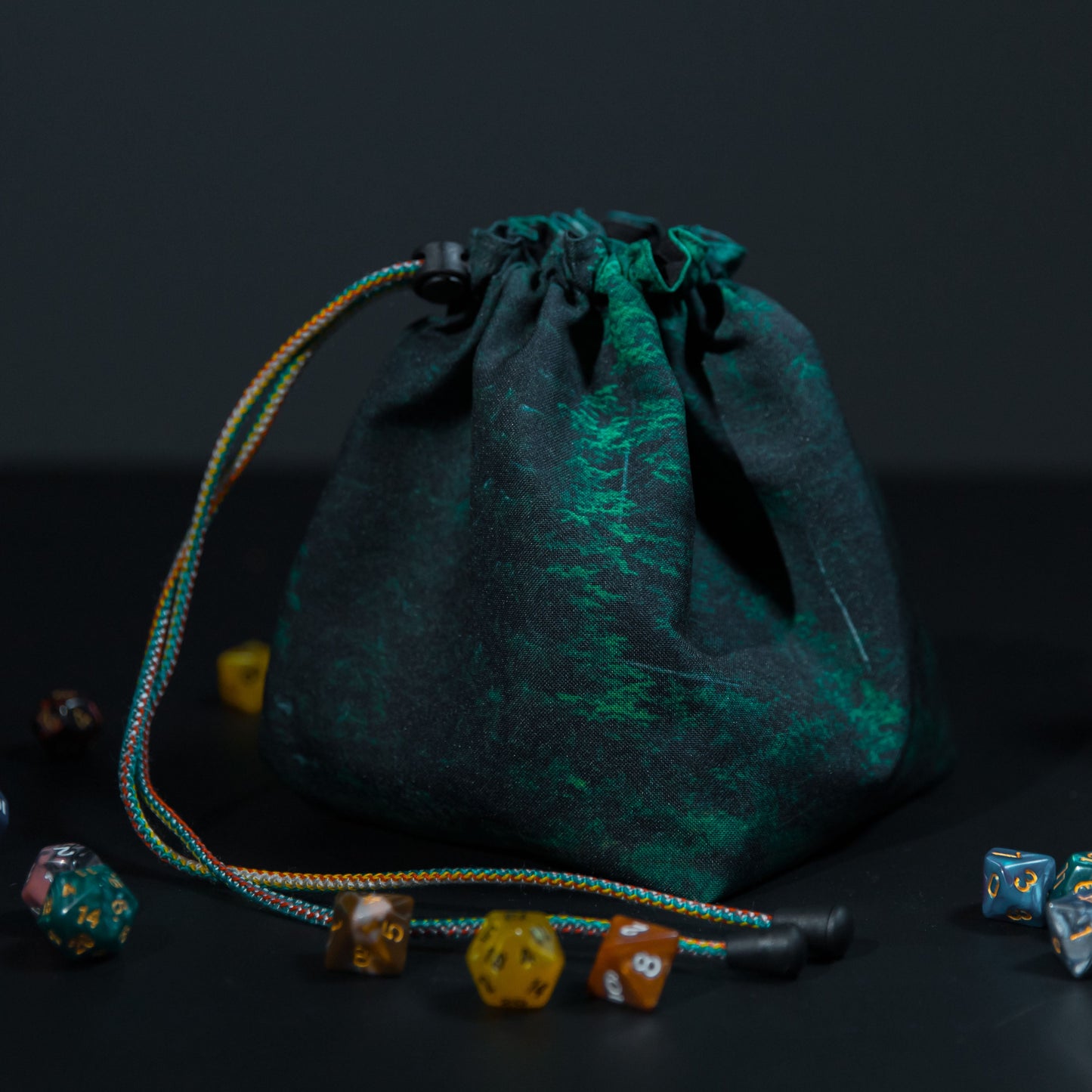 Dice bag druid, Larp dice bag dnd, Handmade dice bags