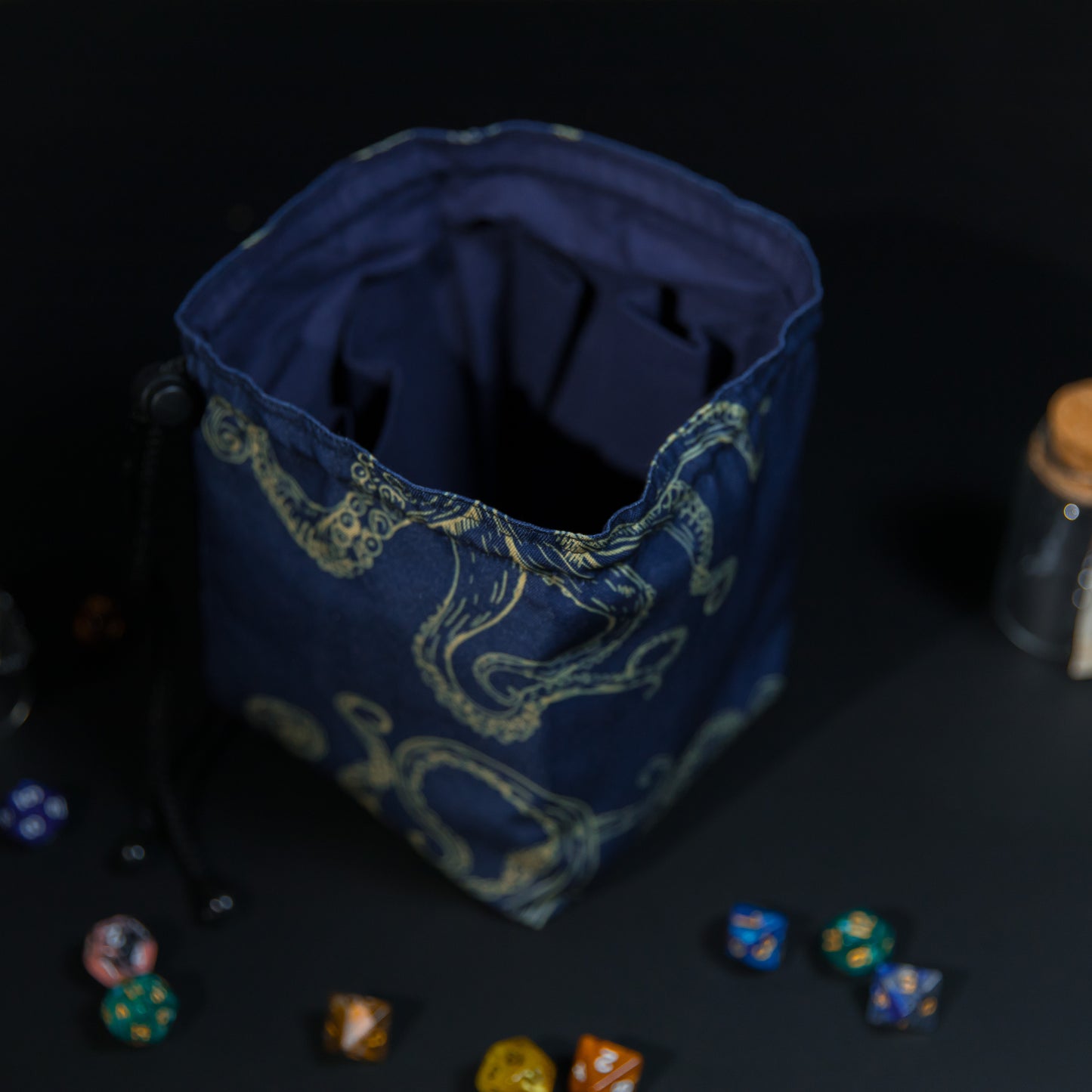 Dice bag cthulhu, Dnd dice bag pockets, Game bag