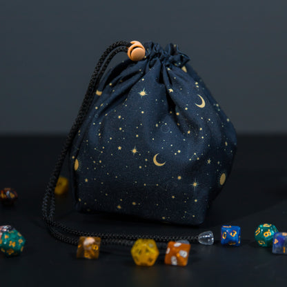 Dice bag pockets, Galaxy dice bag, Dnd dice bag