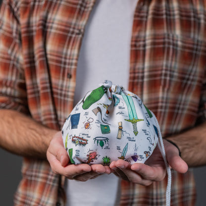 D&D dice bag of holding, Dnd dice bag with pockets