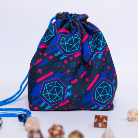 D20 dice bag pockets, Game bag for dice, D&D gifts