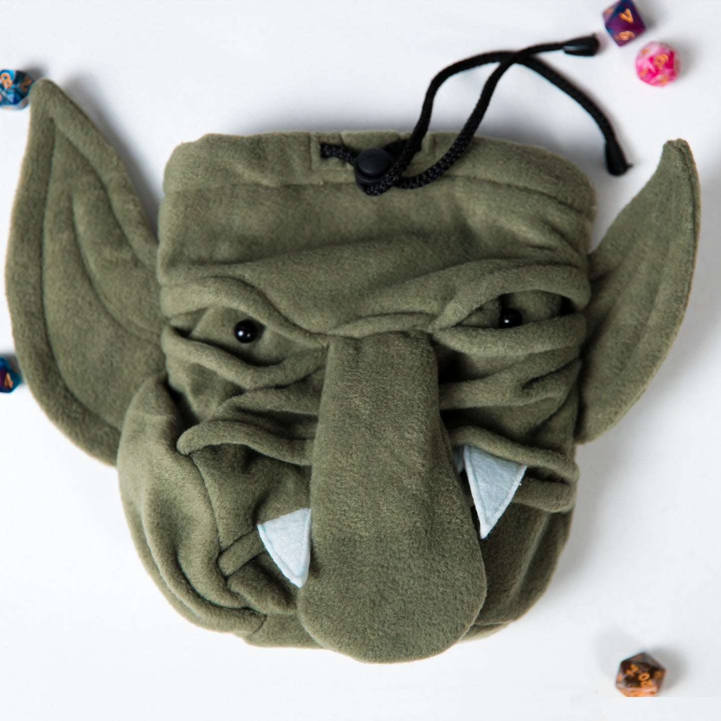 Dnd Goblin dice bag, Nerdy gifts, Plush dice bag, Game bag