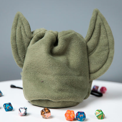 Dnd Goblin dice bag, Nerdy gifts, Plush dice bag, Game bag