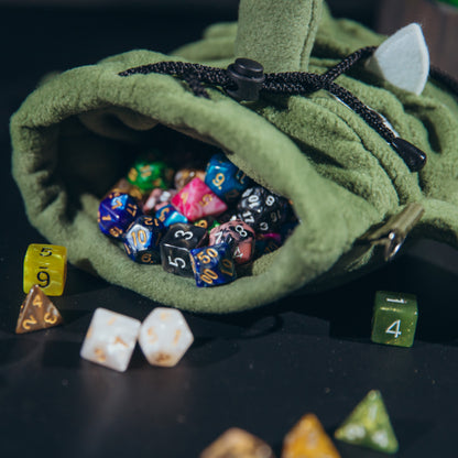 Goblin plush, Dice bag, D&D bag, DnD gift for kids