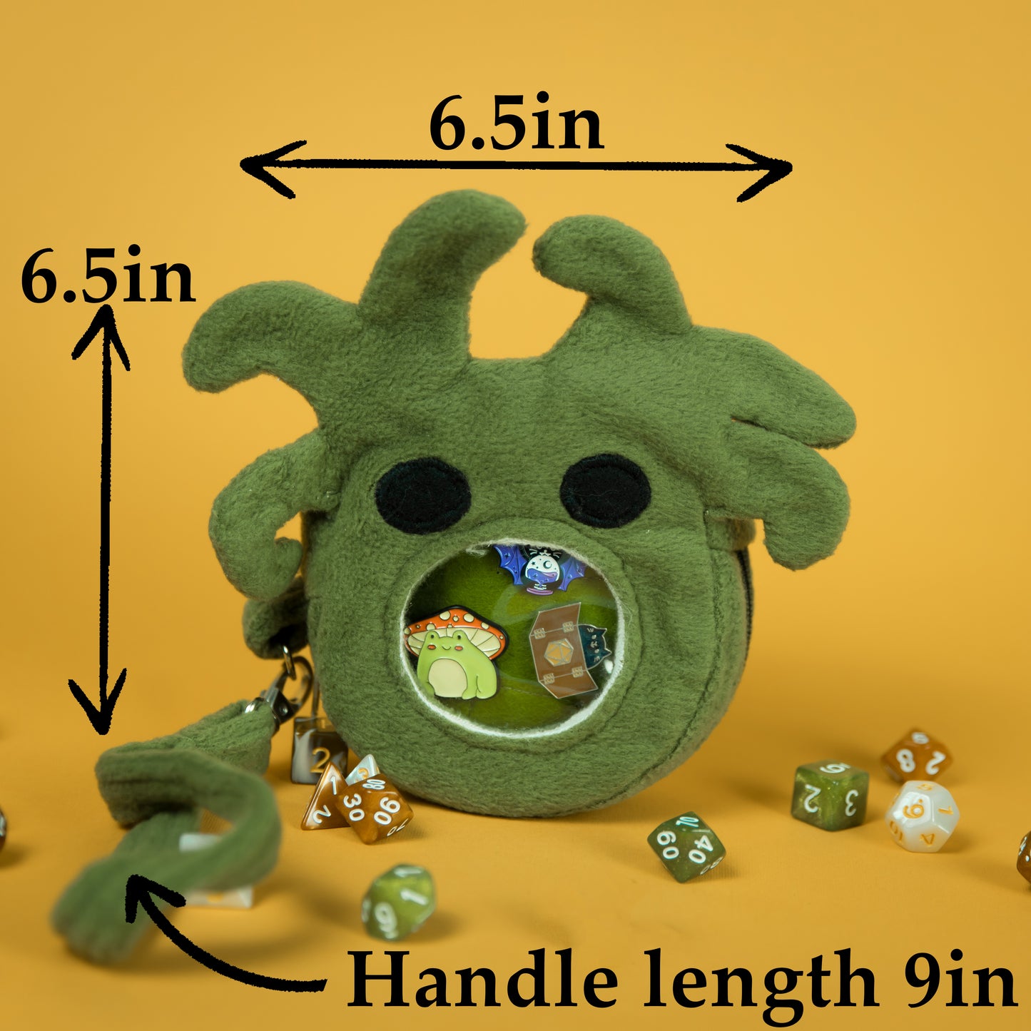 Dnd dice bag monster, D&D dicebag for him, Dice ita bag