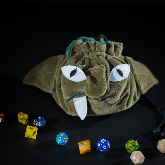 Goblin dice bag | Funny TTRPG gift | Game Fancy, dice bags with storage pockets USA