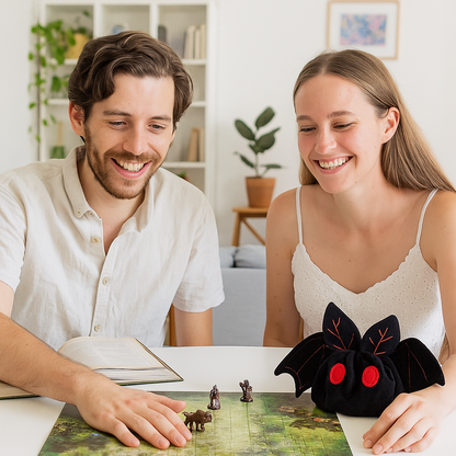 Handmade dice bag mothman | Dungeons and Dragons gifts | Game Fancy