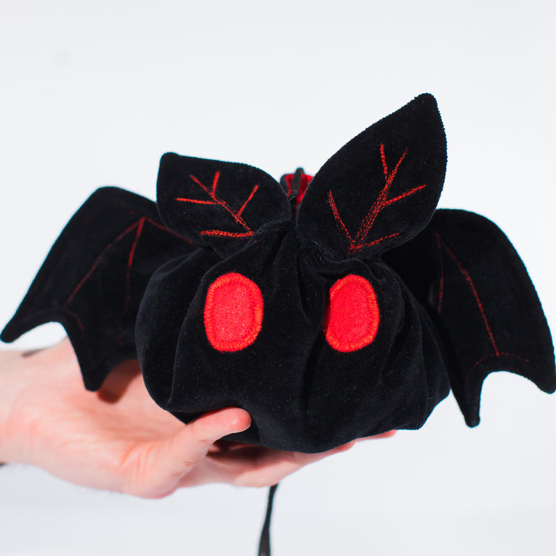 Where to buy handmade mothman dice bags and plushies