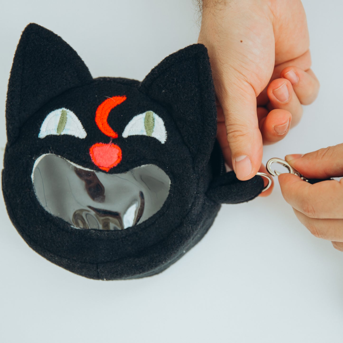 D&D dice bag, Black cat dice bag for him, Dice ita bag