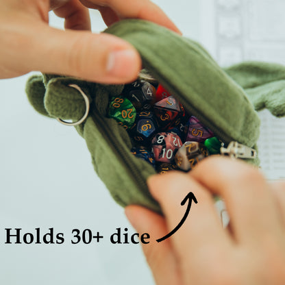 Dnd dice bag monster, D&D dicebag for him, Dice ita bag