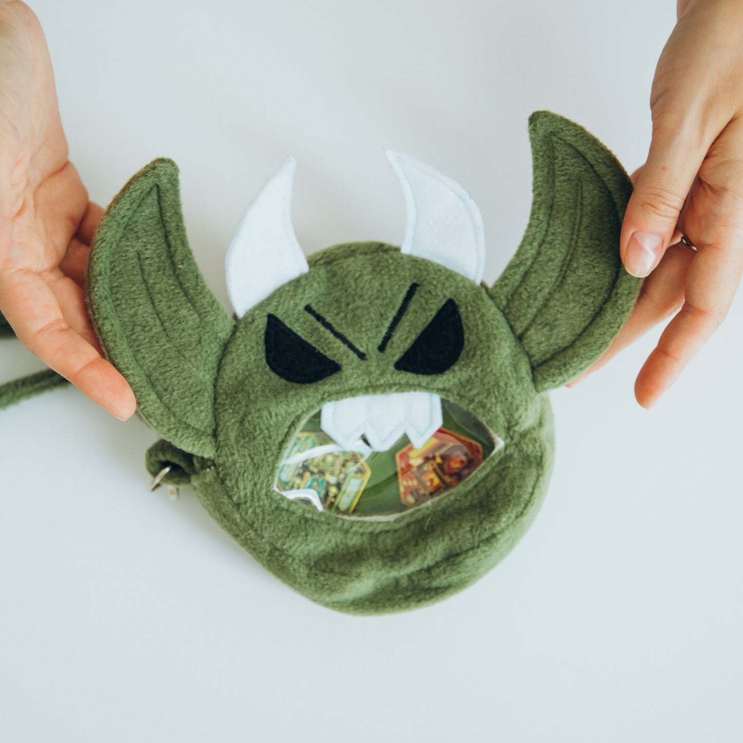 Dice goblin ita bag, D&D dice bag, Small dice bag for her