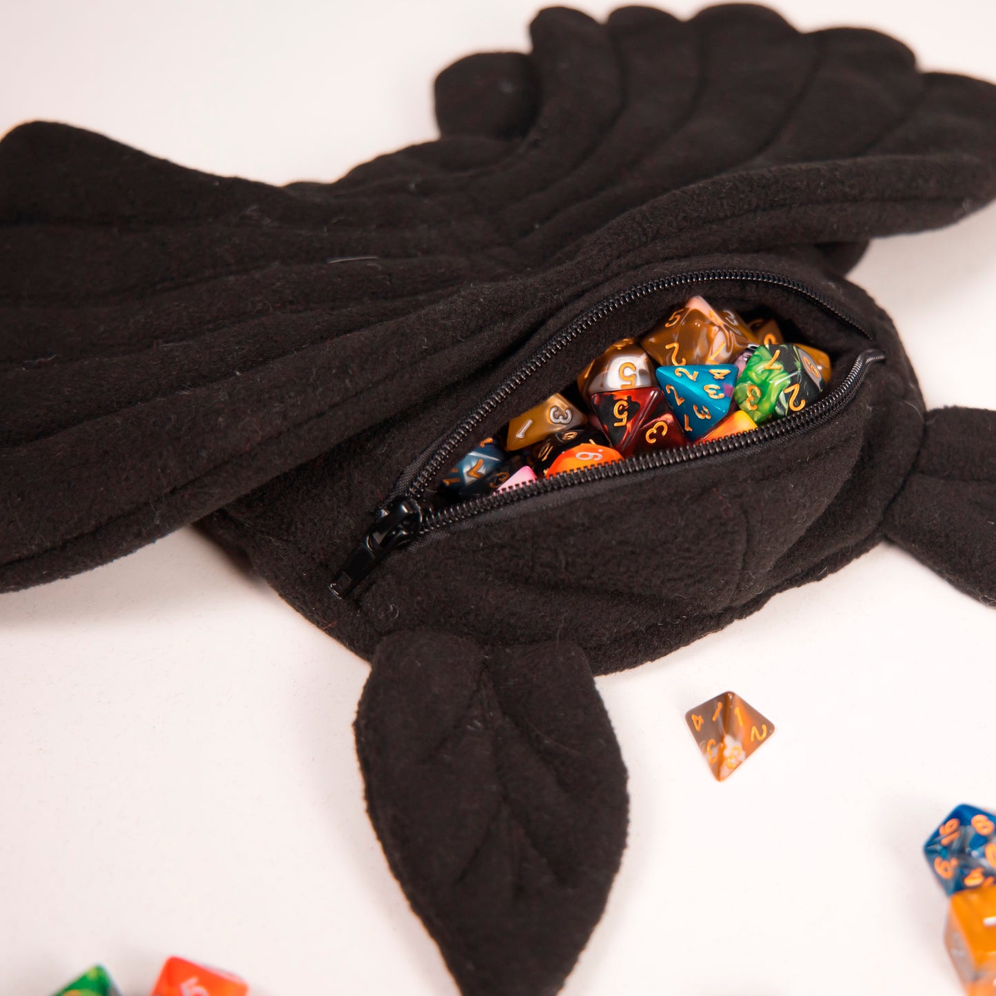 Dice bag Mothman, Plush dice bag, D&D dice bag, Game bag