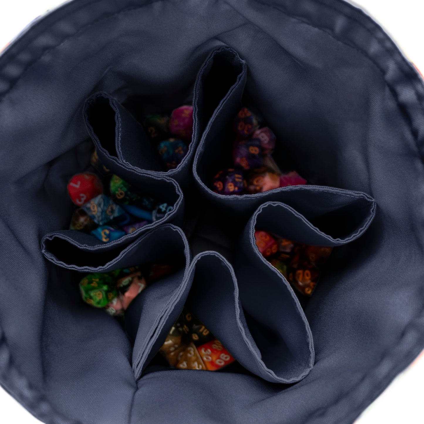 Star constellatIon dice bag tray, Dnd dice bag with pockets, Dnd gifts