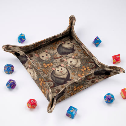 Possum dice tray, Dnd accessories, DnD dice rolling tray