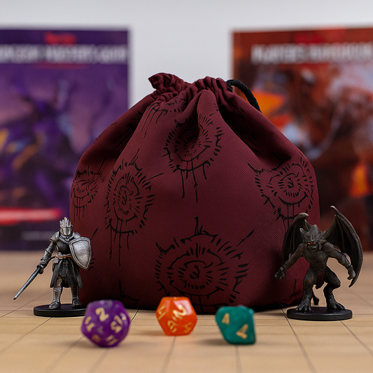 dnd dice bag and ttrpg dice bag, perfect gamer gift for Dungeons & Dragons and tabletop RPG fans. Handmade dice pouch with optional 6 inner pockets, 100% cotton lining, durable gabardine exterior, square bottom for upright use, and secure drawstring closure. Great for storing dice, cards, and gaming accessories. Stylish, practical, and ready to gift for birthdays, holidays, or any special occasion. Ideal for gamers and dungeon masters.