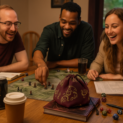 DnD Dice Bag, Dungeons & Dragons Gifts, D & D Gifts, D&D Presents