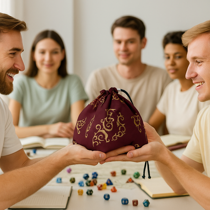 DnD Dice Bag, Dungeons & Dragons Gifts, D & D Gifts, D&D Presents