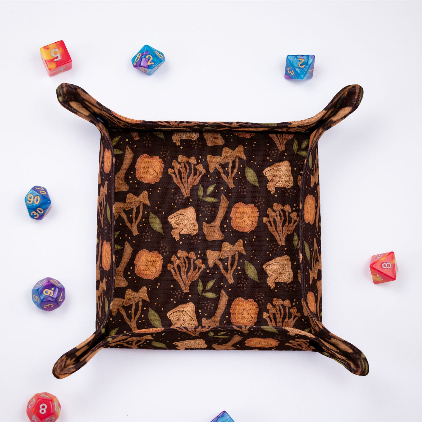 Dice tray mushroom, Dnd dice rolling tray, D&D gifts