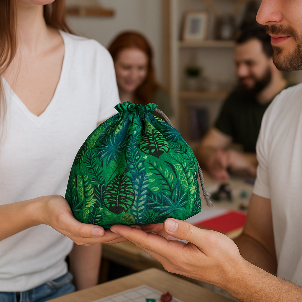 Dnd Dice Bag Druid, Dice Storage, RPG gift, DnD accessory