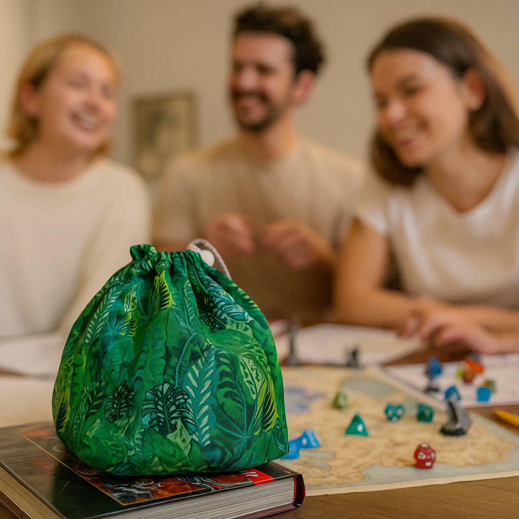 Dnd Dice Bag Druid, Dice Storage, RPG gift, DnD accessory