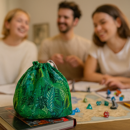 Dnd Dice Bag Druid, Dice Storage, RPG gift, DnD accessory