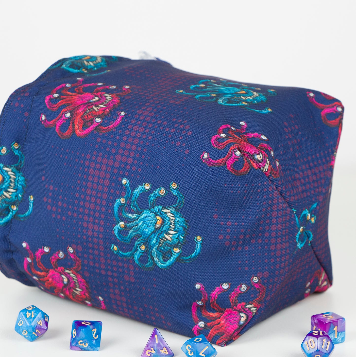 Dice Bag beholder, Dungeons and Dragons gifts, RPG dice bag,