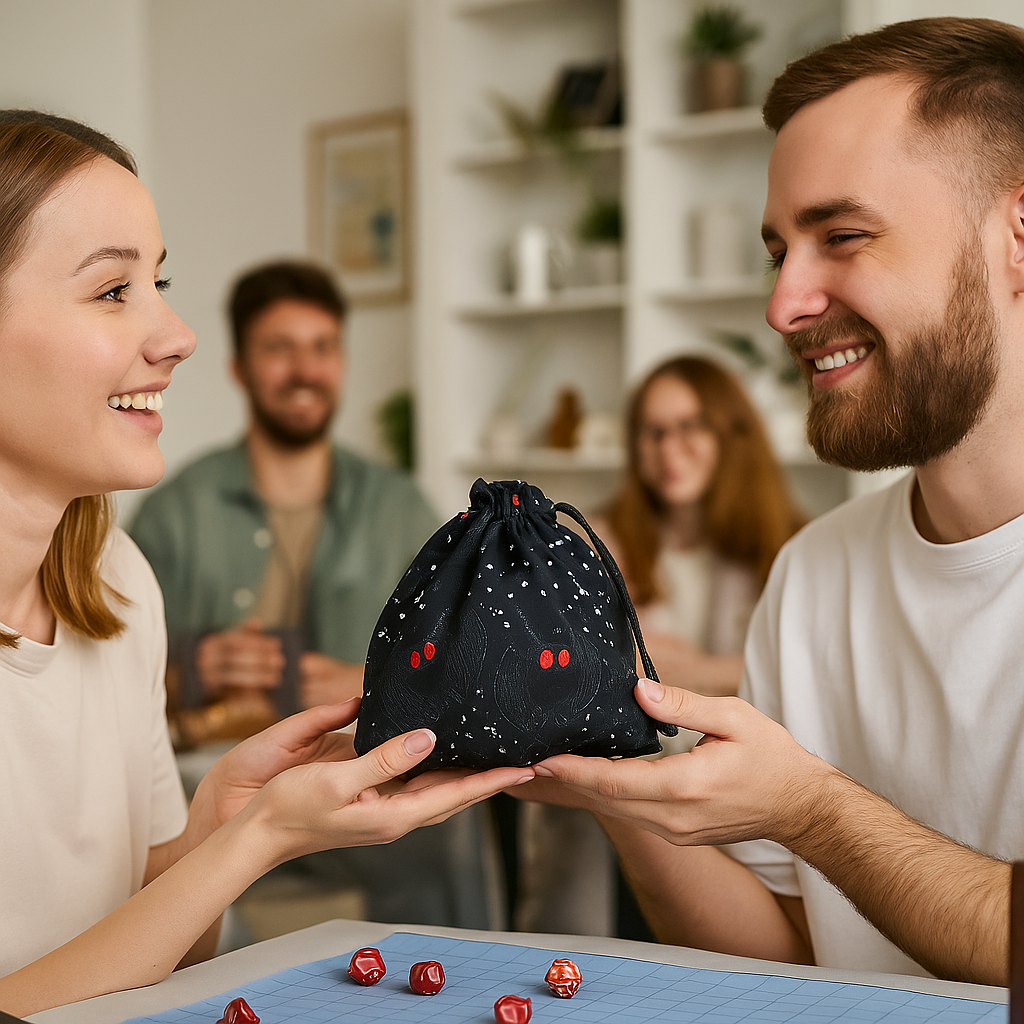 Monster Dice Bag, DnD Gifts, Large Dice Bag Pockets