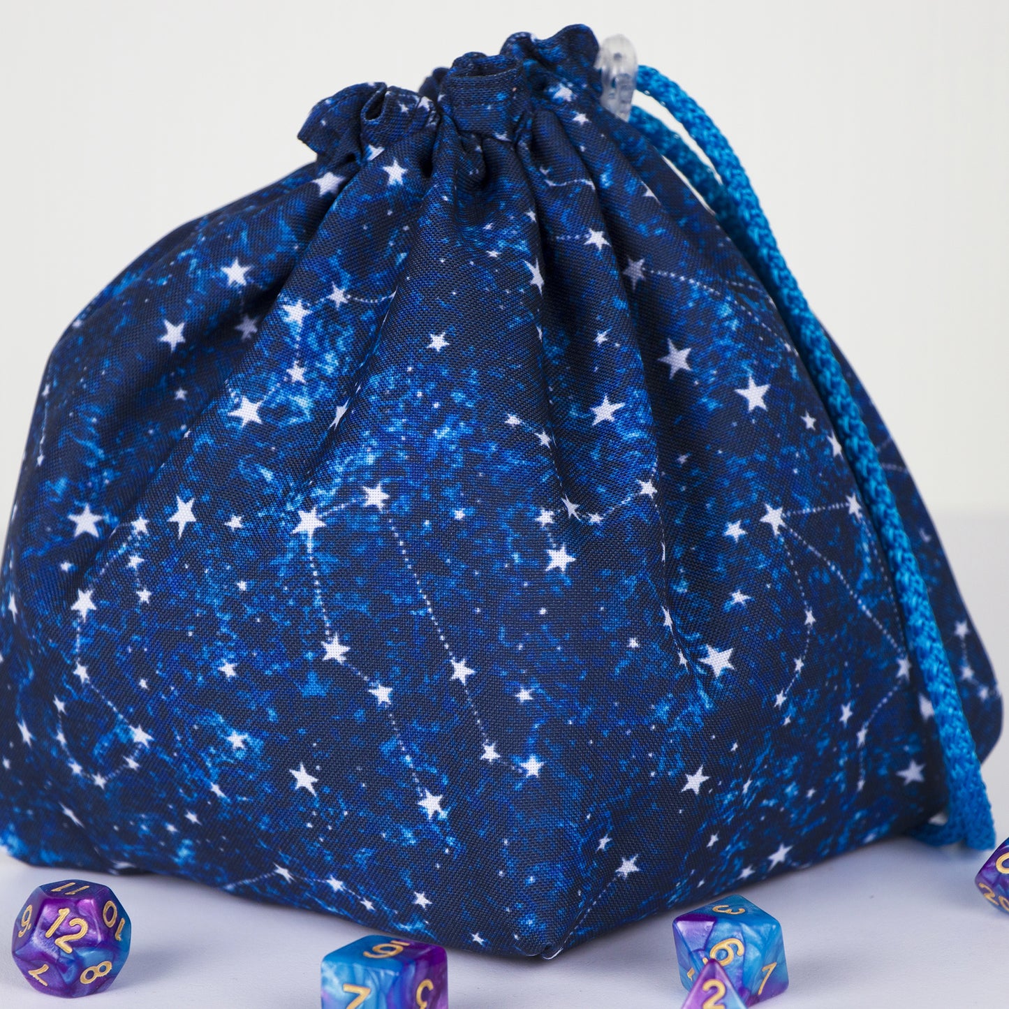 Star constellatIon dice bag tray, Dnd dice bag with pockets, Dnd gifts