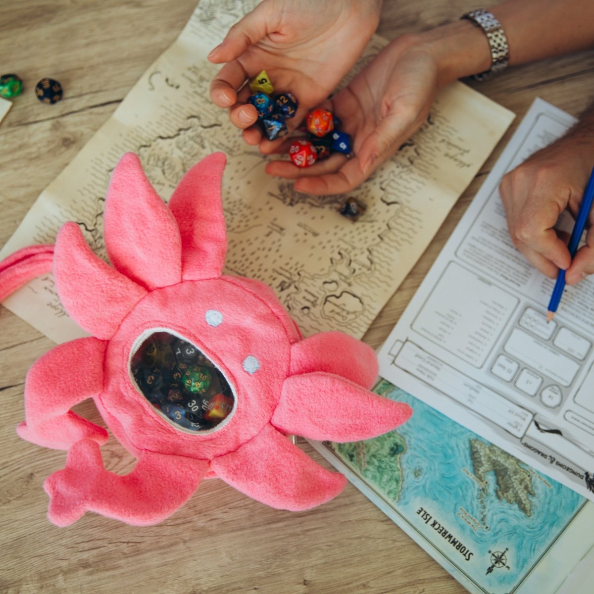 Axolotl ita dice display bag - Game Fancy