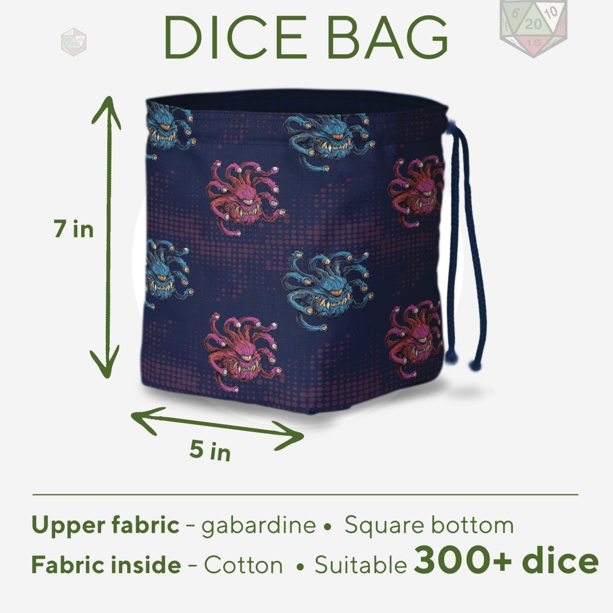 Beholder dice bag - Game Fancy