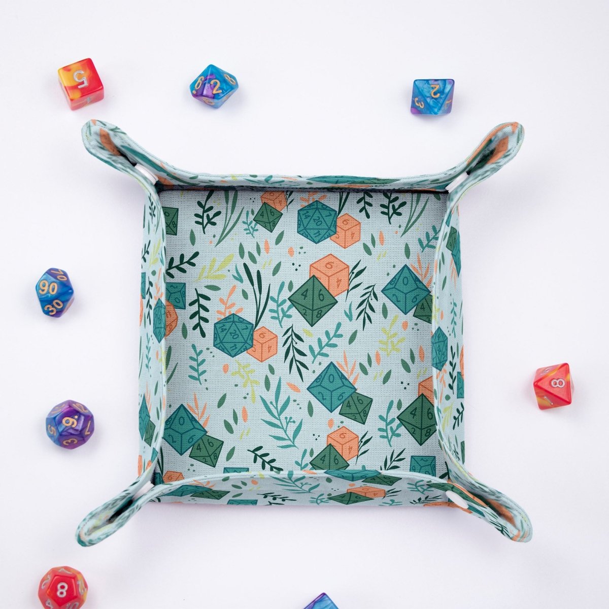 Collapsible D20 dice tray - Game Fancy