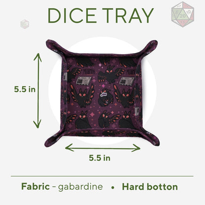 Cryptid mothman dice tray - Game Fancy